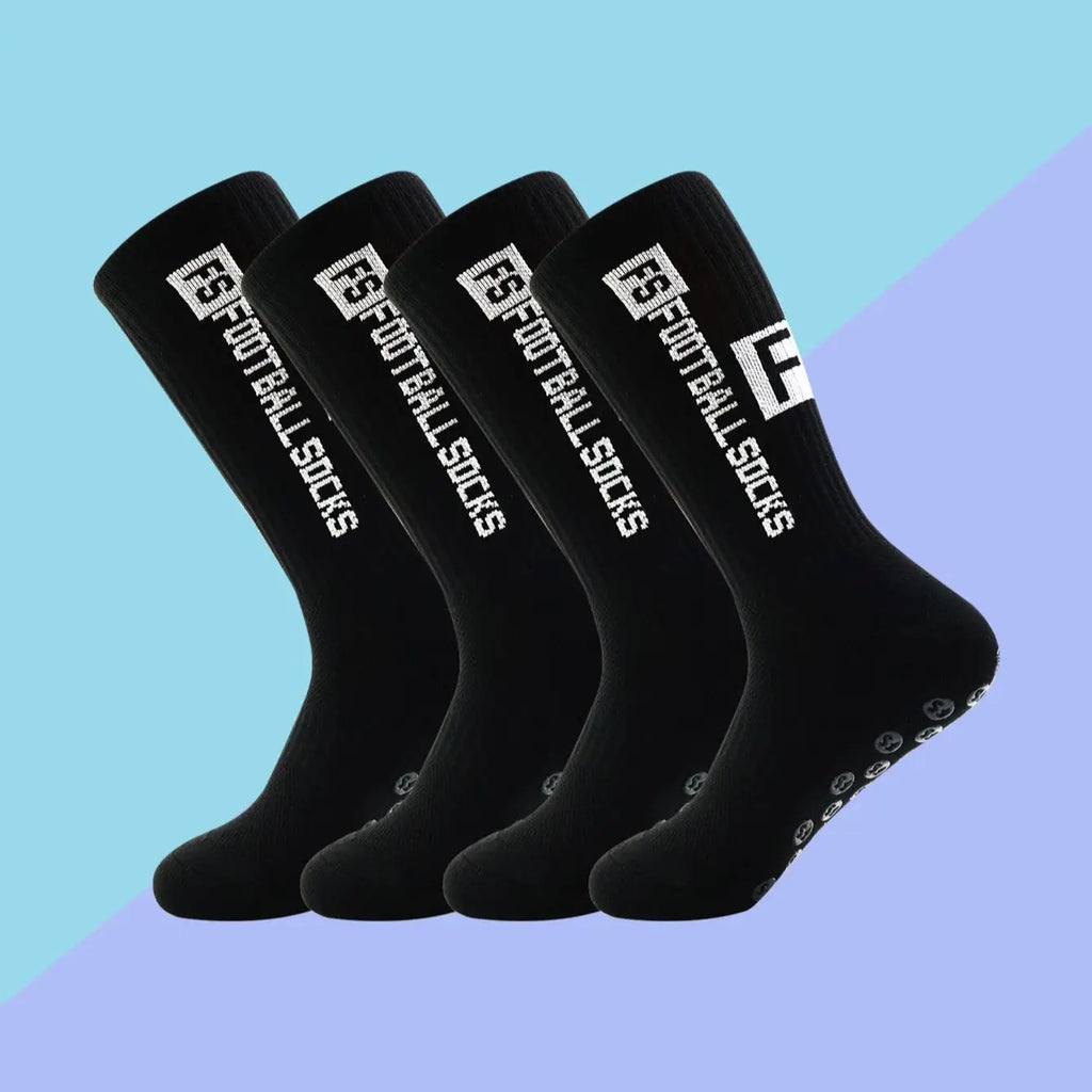 Lot de 4 paires – Chaussettes de sport antidérapantes