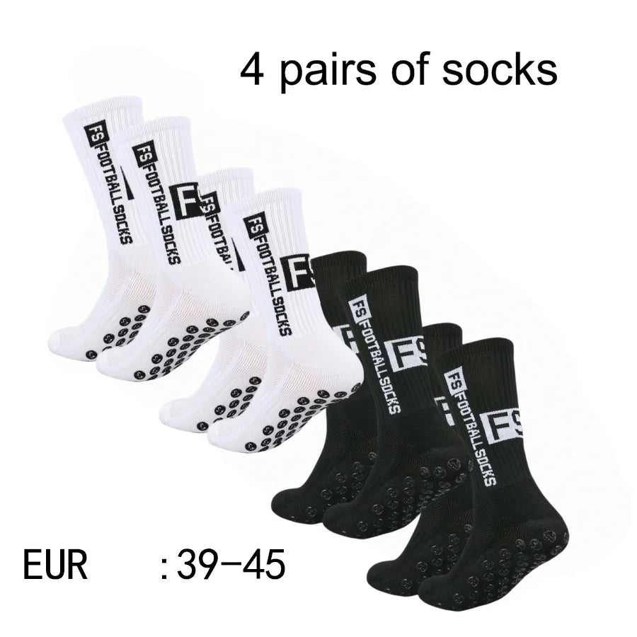 Lot de 4 paires – Chaussettes de sport antidérapantes