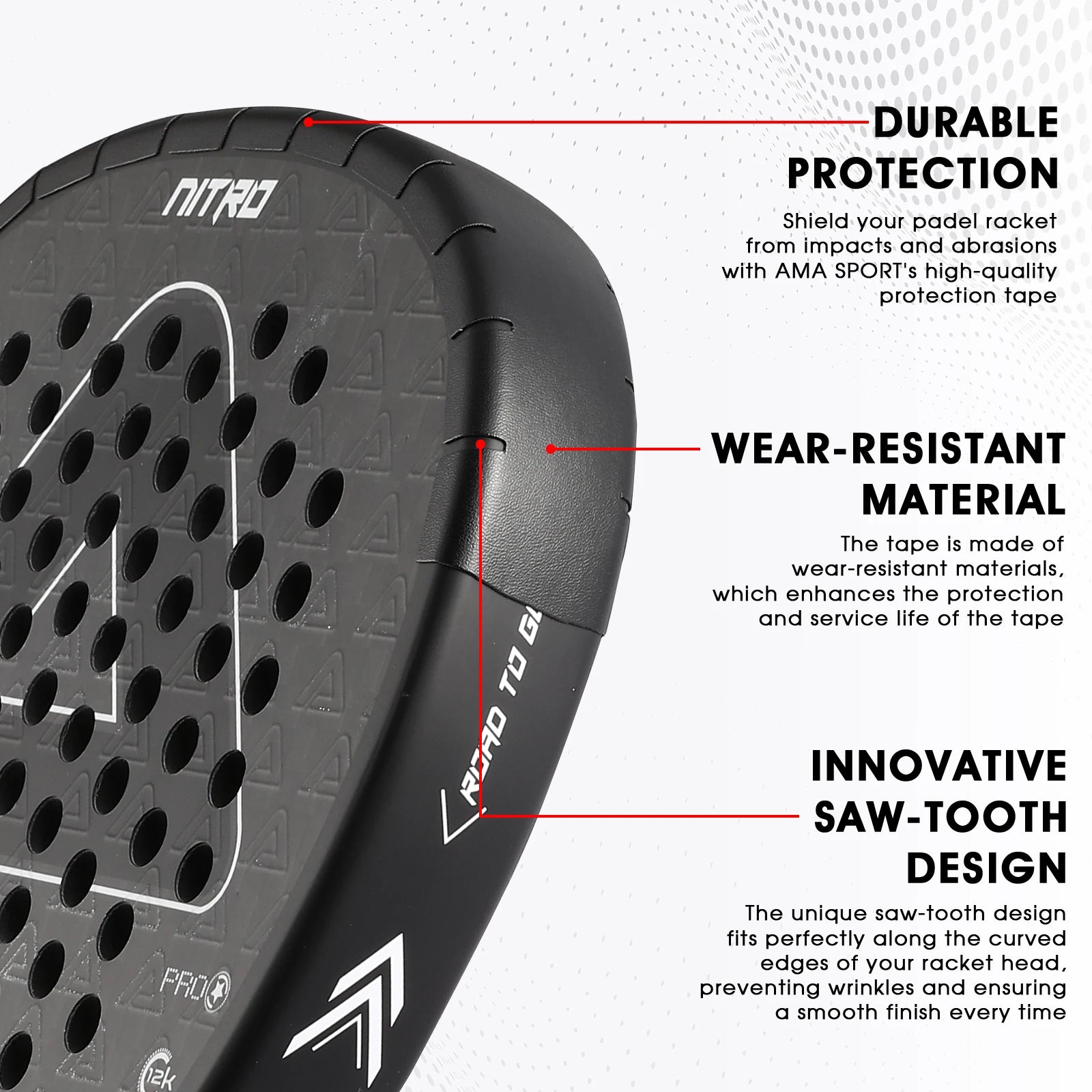 Protection de Cadre pour Raquette de Padel