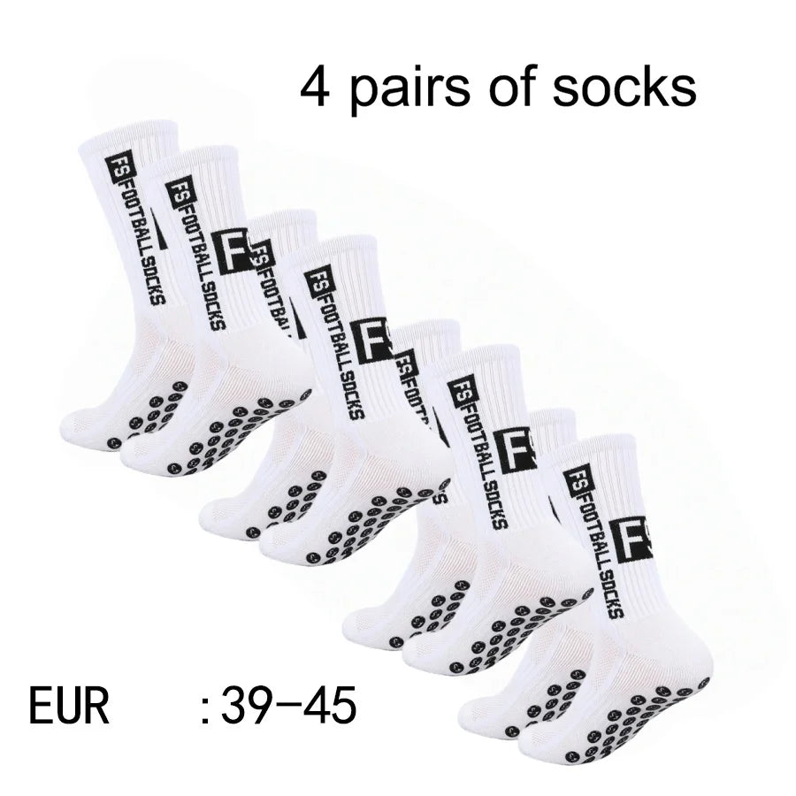 Lot de 4 paires – Chaussettes de sport antidérapantes