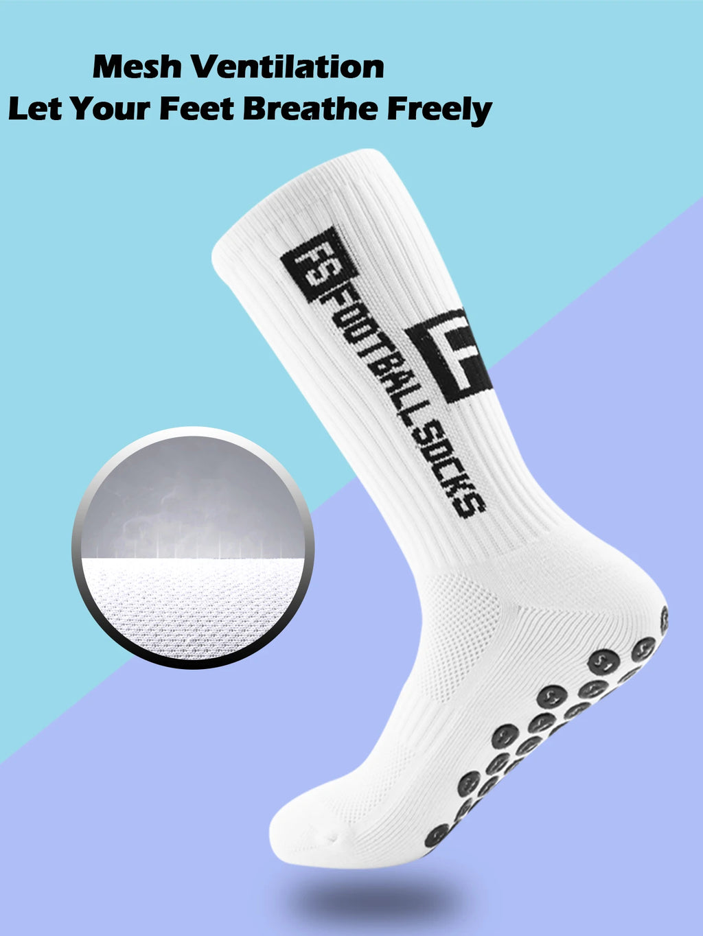 Lot de 4 paires – Chaussettes de sport antidérapantes