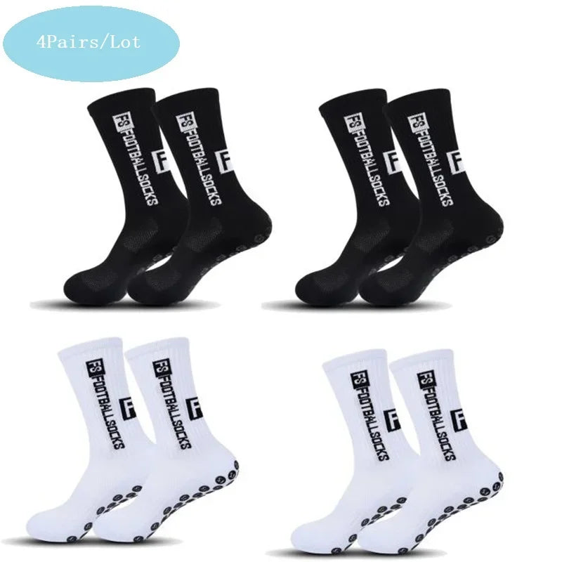 Lot de 4 paires – Chaussettes de sport antidérapantes