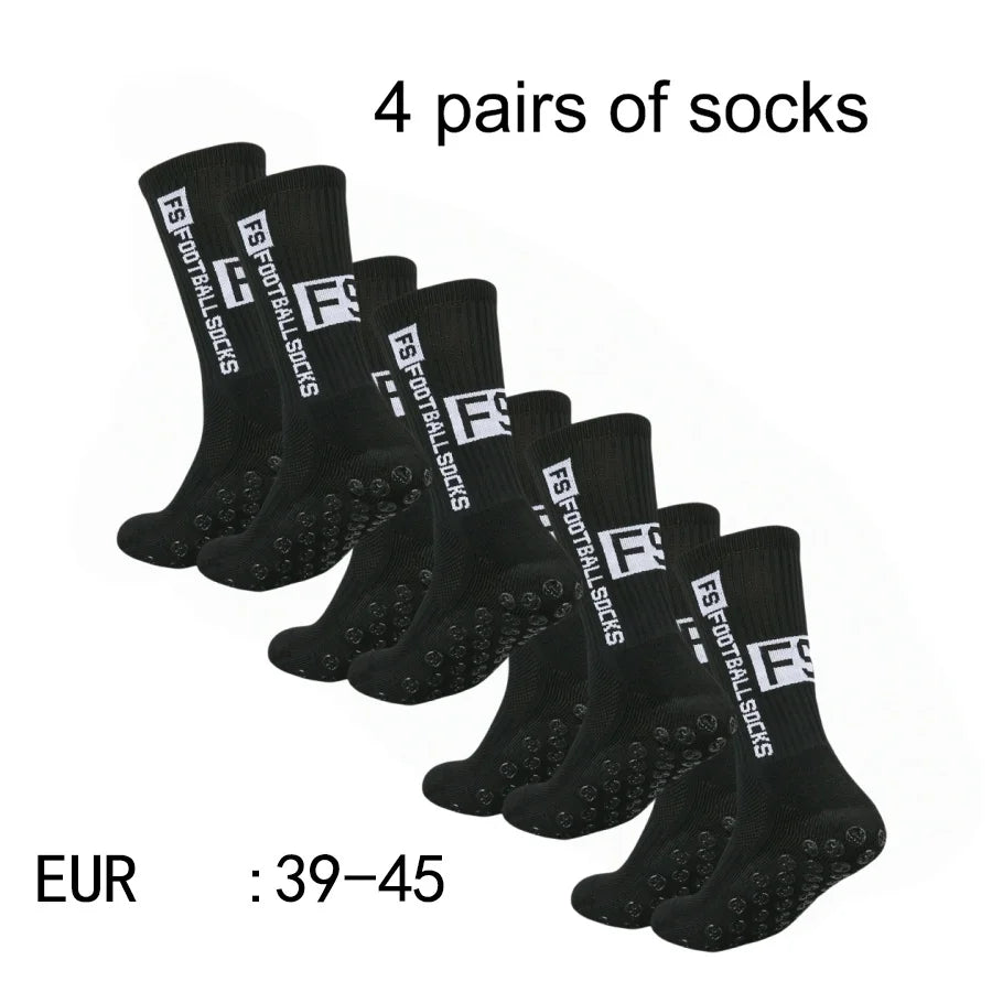 Lot de 4 paires – Chaussettes de sport antidérapantes