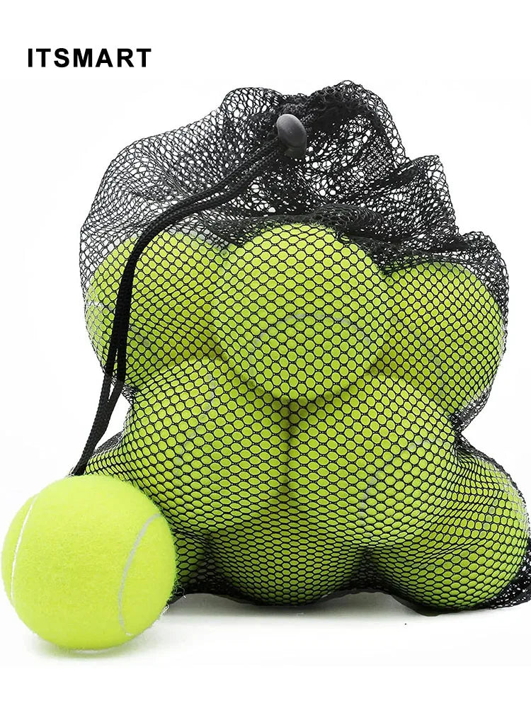 Lot de 6 ou 12 Balles de Tennis – Haute Élasticié avec Sac en Filet